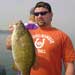 This huge 6 1/2 lb small mouth bass was caught while fishing Lake Erie along the Hamburg beach shoreline.