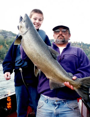 25 lb trophy Chinnook caught in Devils Hole.